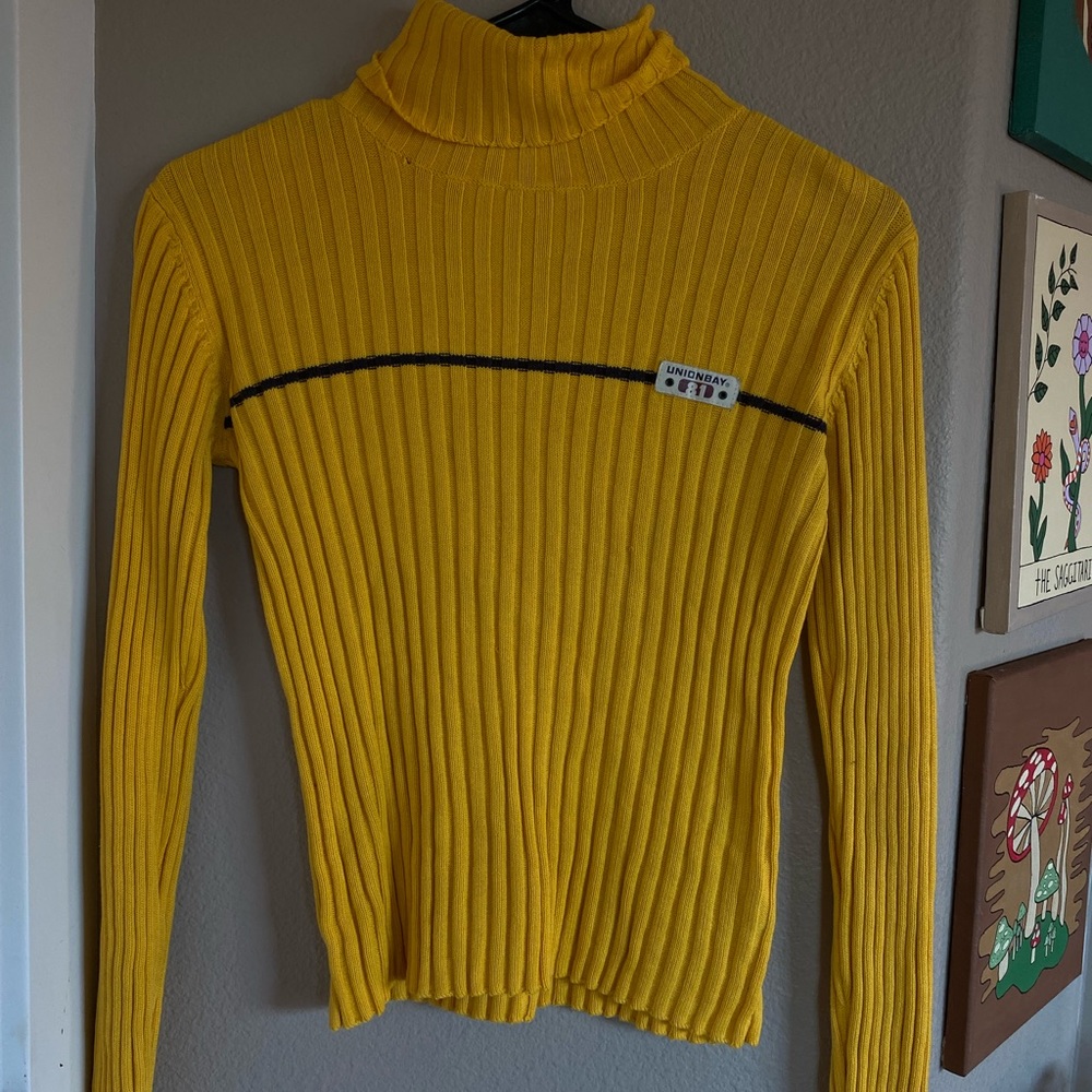 Vintage Yellow Union Bay Turtleneck